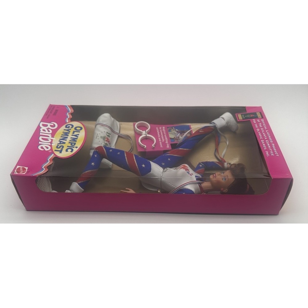 1995 MATTEL BARBIE OLYMPIC GYMNAST ATLANTA 1996 TEAM USA REDHEAD #15125 - Picture 4 of 7